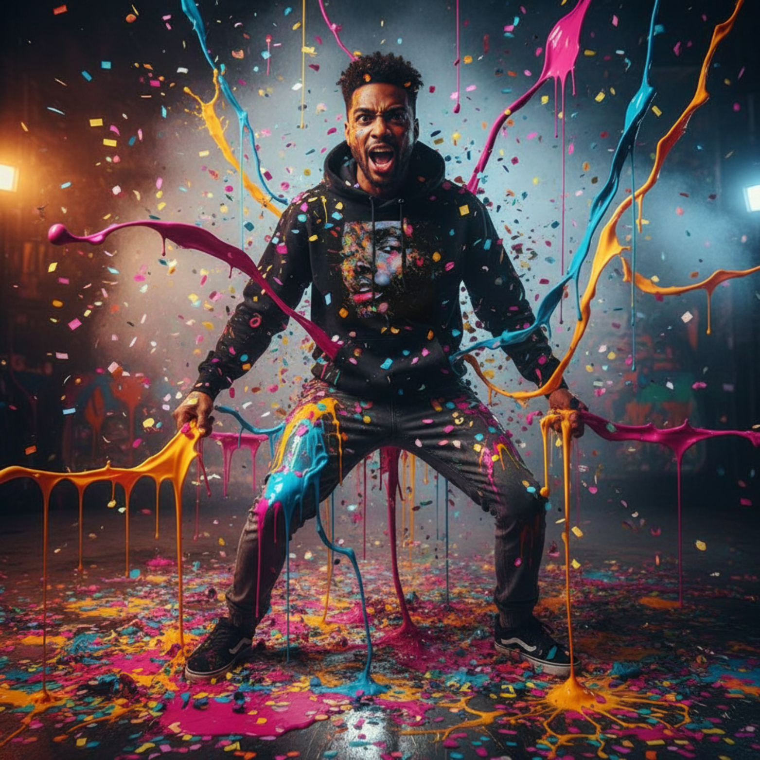 Hoodie Chaos Chromatique